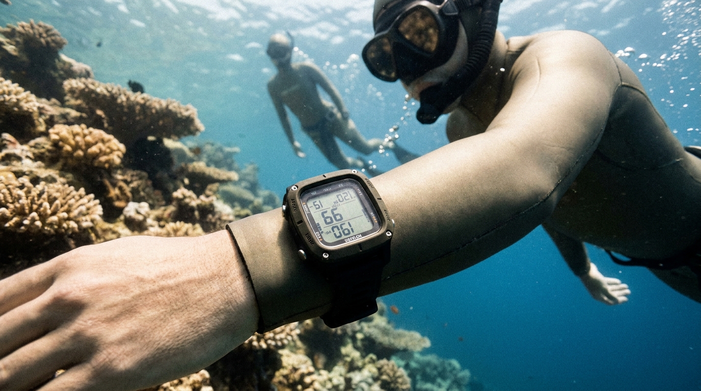 ordinateur de plongée apnée freediving en situation réelle