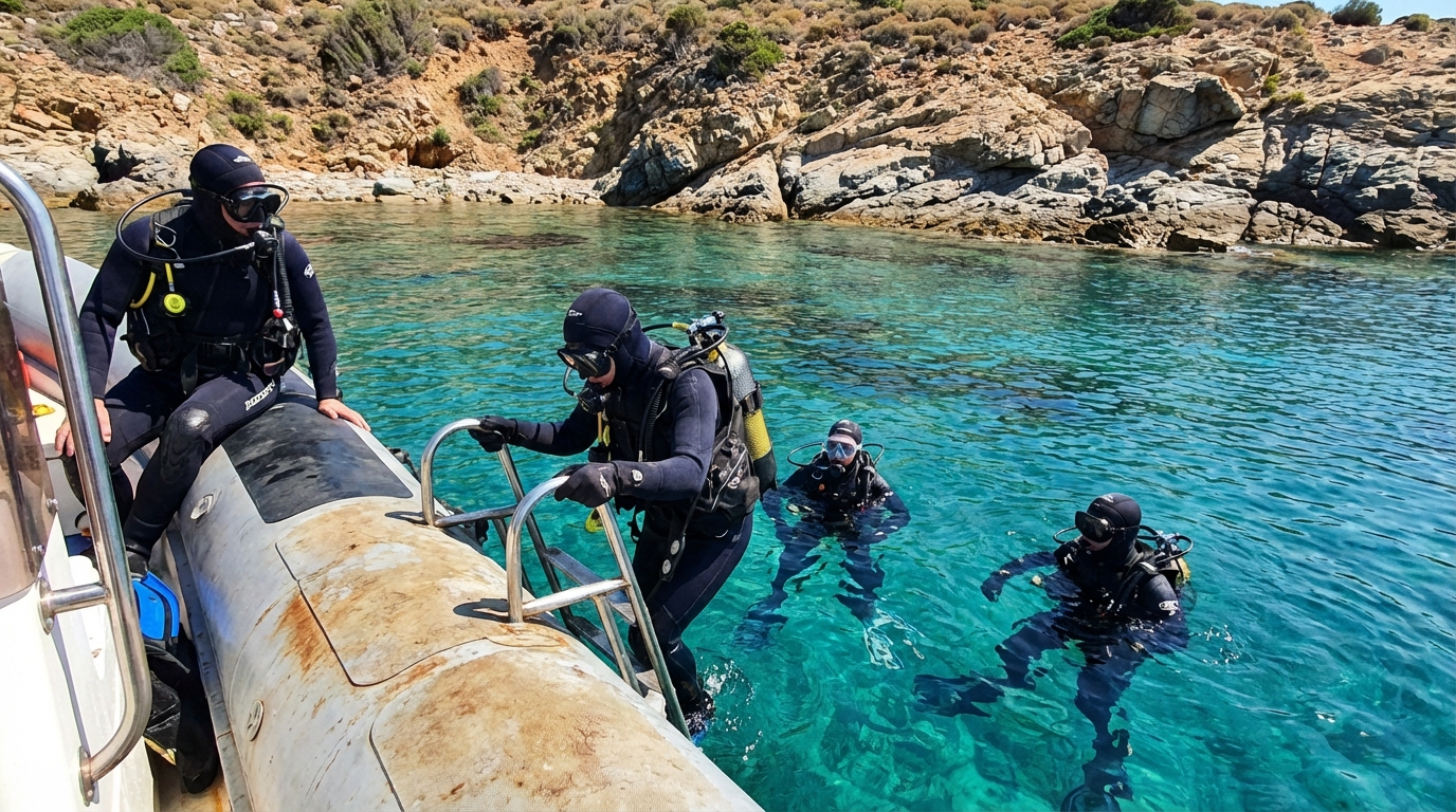 plongée sous-marine corse spots en situation réelle
